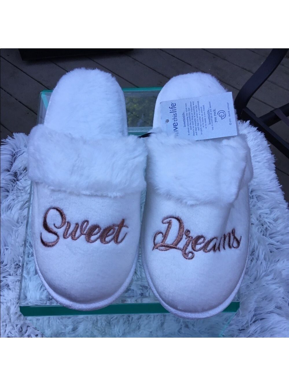 Love this life Sweet dreams Slippers size 5/6